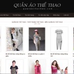 Mẫu quần áo thể thao thời trang